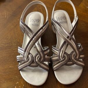 Impo Women's Silver Strappy Sandals